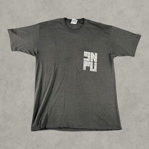 Vintage SNFU Shirt Mens XL Black 90s Open Your Mouth And Say Hardcore Punk Faded